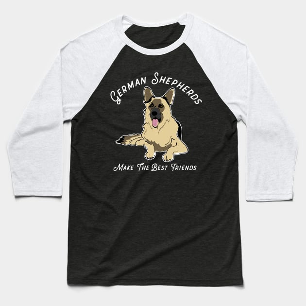 German Shepherd Dog Fan Dog Lover Gifts Baseball T-Shirt by atomguy